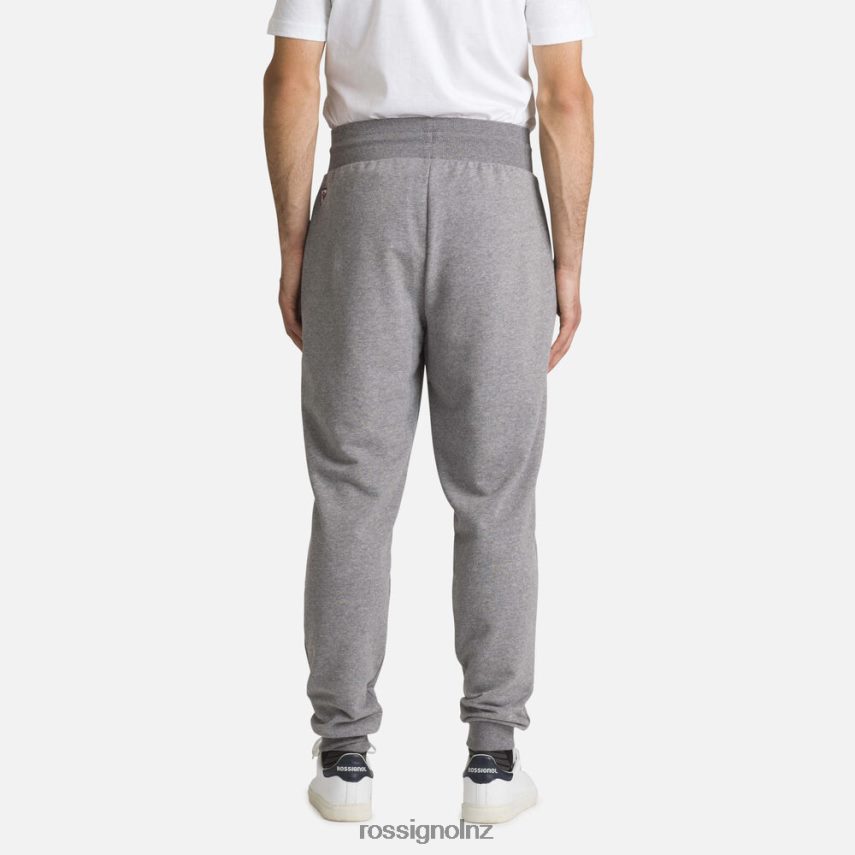 NZ Rossignol Men Logo Cotton Sweatpants Heathergrey F222Z2379 Bottoms