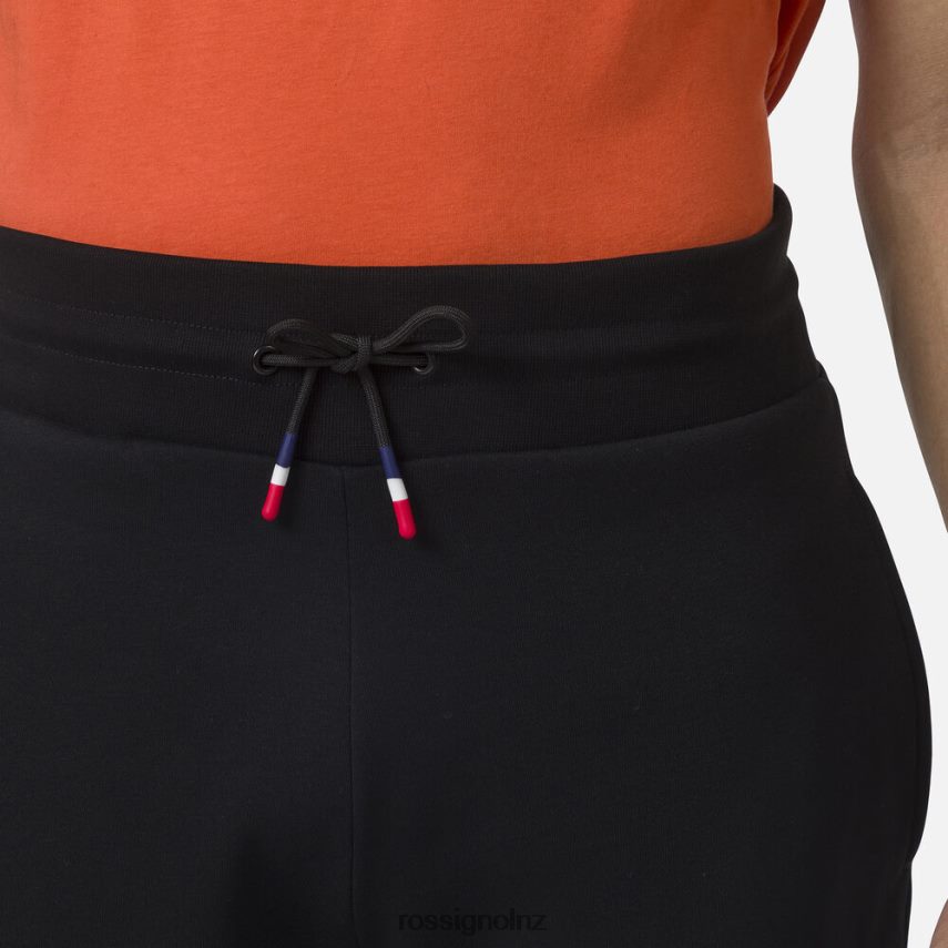 NZ Rossignol Men Logo Fleece Sweatpants Black F222Z2425 Bottoms