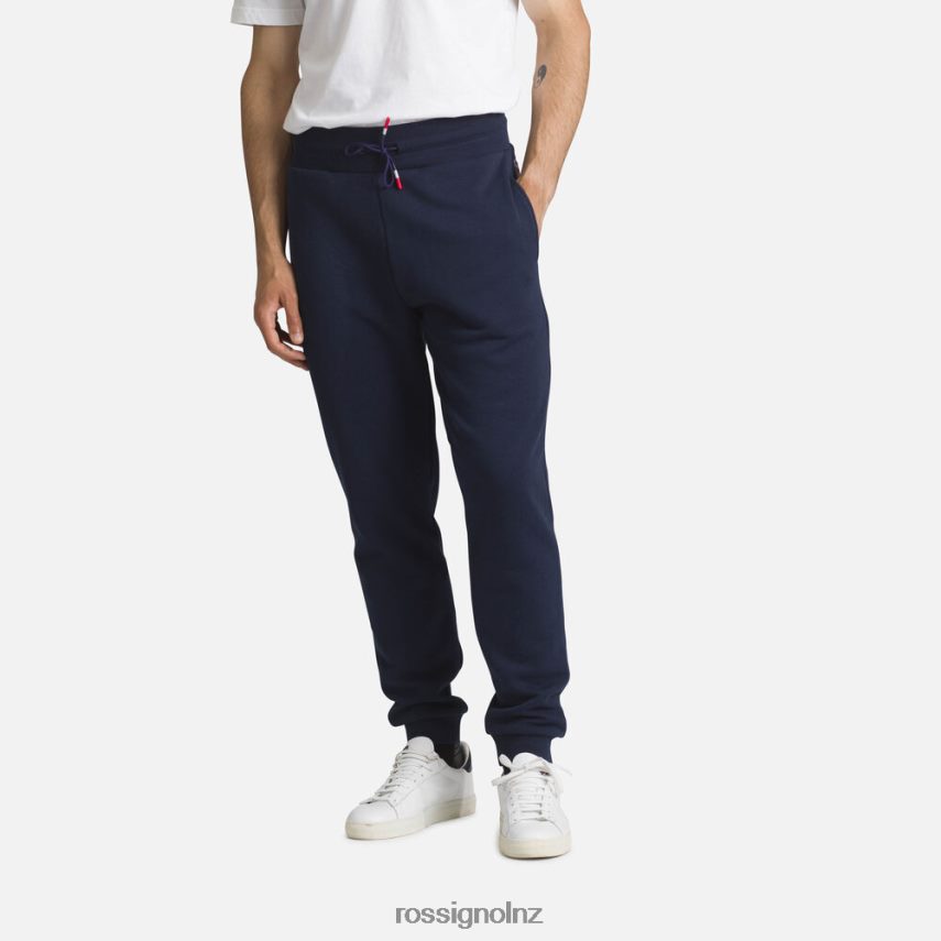 NZ Rossignol Men Logo Fleece Sweatpants Darknavy F222Z2414 Bottoms