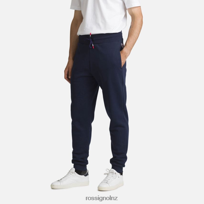 NZ Rossignol Men Logo Fleece Sweatpants Darknavy F222Z2414 Bottoms