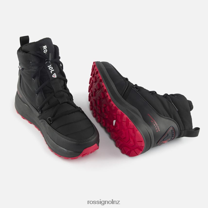 NZ Rossignol Men Podium Apres Ski Boots Black F222Z2136 Footwear