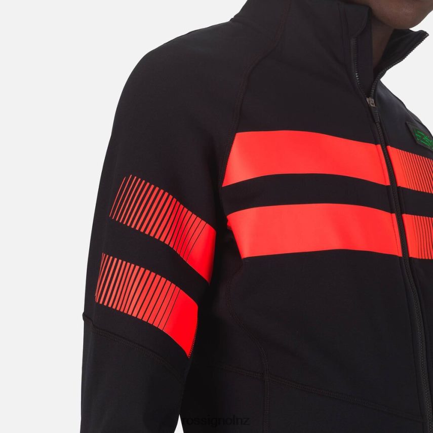 NZ Rossignol Men Hero Clim Fleece Jacket Black F222Z2627 Tops