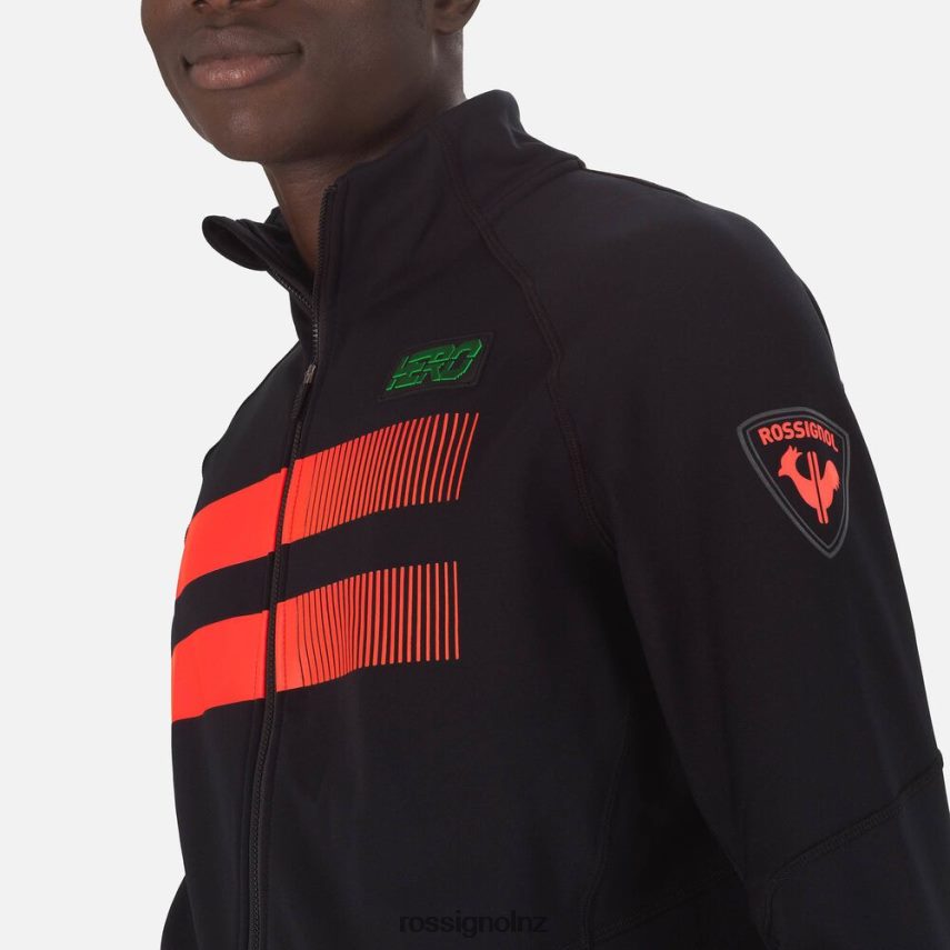 NZ Rossignol Men Hero Clim Fleece Jacket Black F222Z2627 Tops