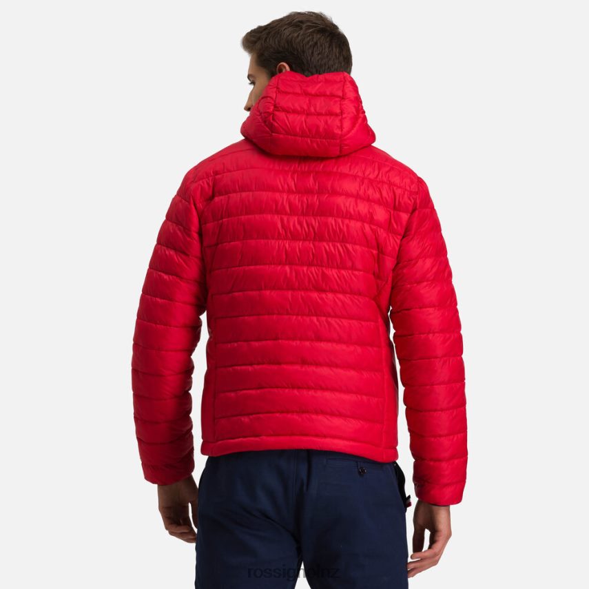NZ Rossignol Men Hooded Insulated Jacket 180Gr Carmin F222Z2341 Tops