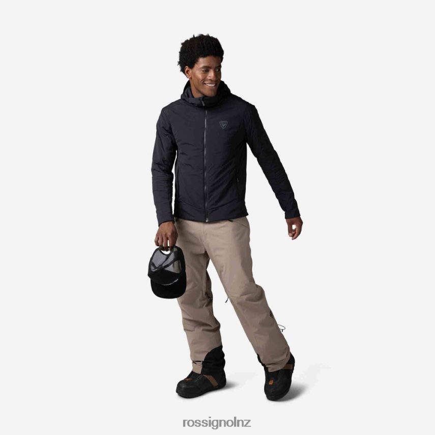 NZ Rossignol Men Opside Hoodie Jacket Black F222Z2205 Tops