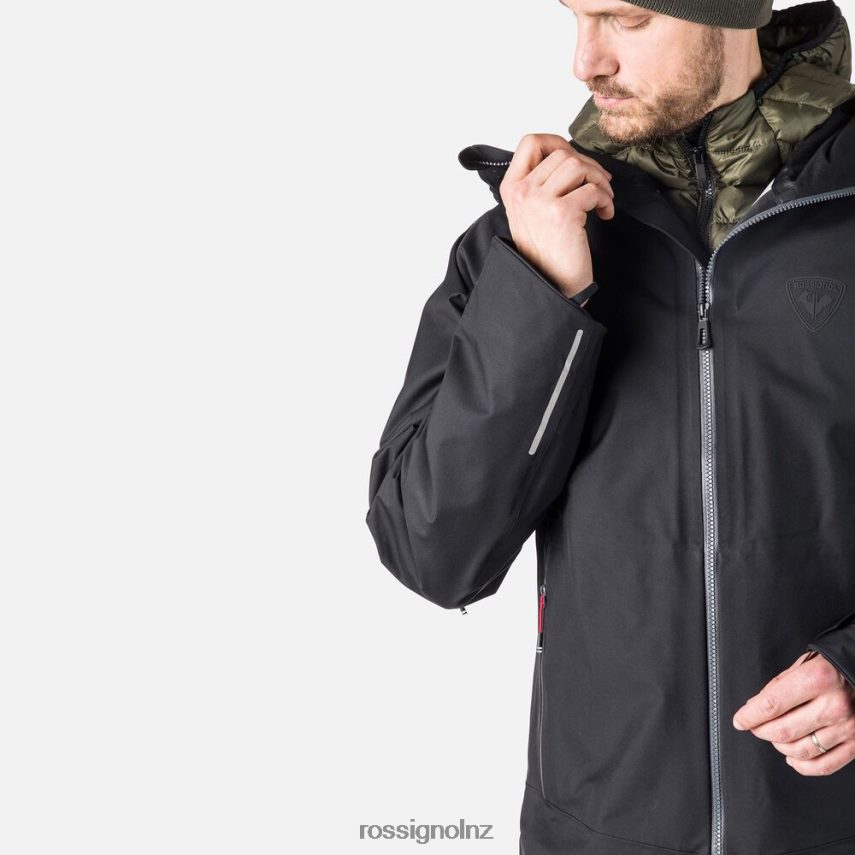 NZ Rossignol Men Skpr Three-Layer Jacket Black F222Z2529 Tops