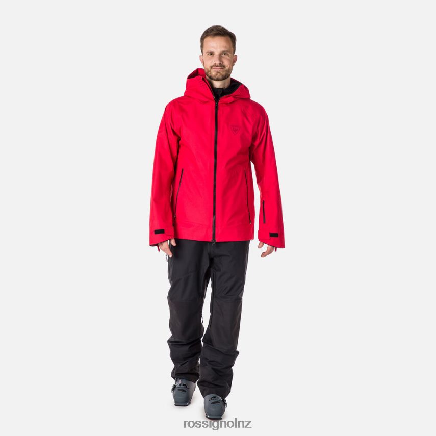 NZ Rossignol Men Skpr Three-Layer Jacket Sportsred F222Z2436 Tops