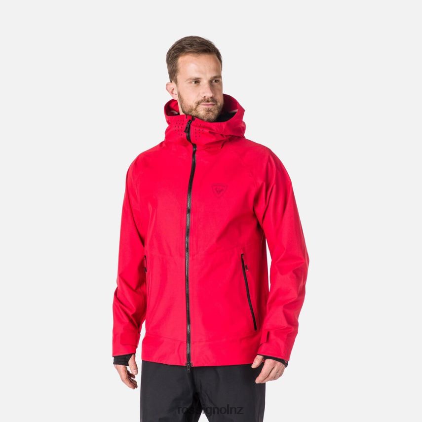 NZ Rossignol Men Skpr Three-Layer Jacket Sportsred F222Z2436 Tops
