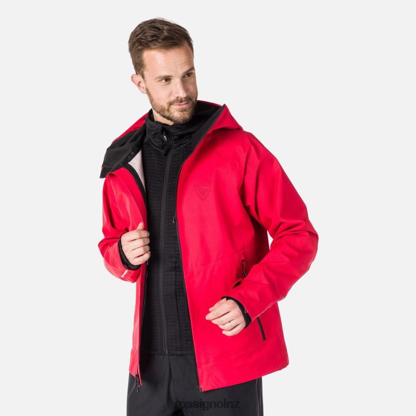 NZ Rossignol Men Skpr Three-Layer Jacket Sportsred F222Z2436 Tops