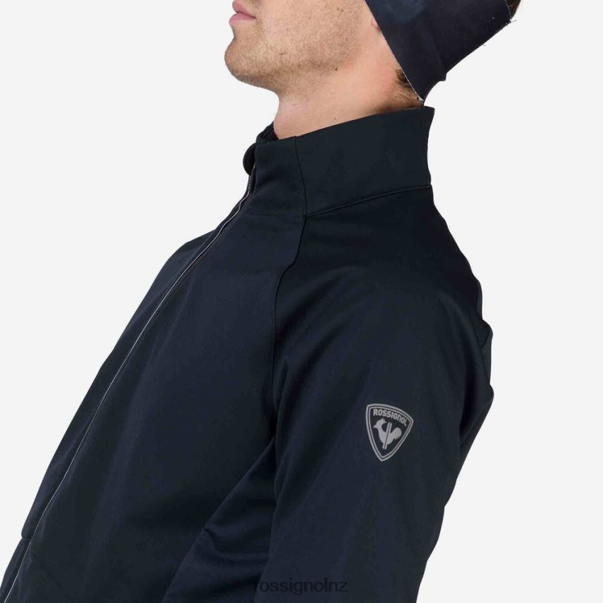 NZ Rossignol Men Soft Shell Jacket Black F222Z2329 Tops