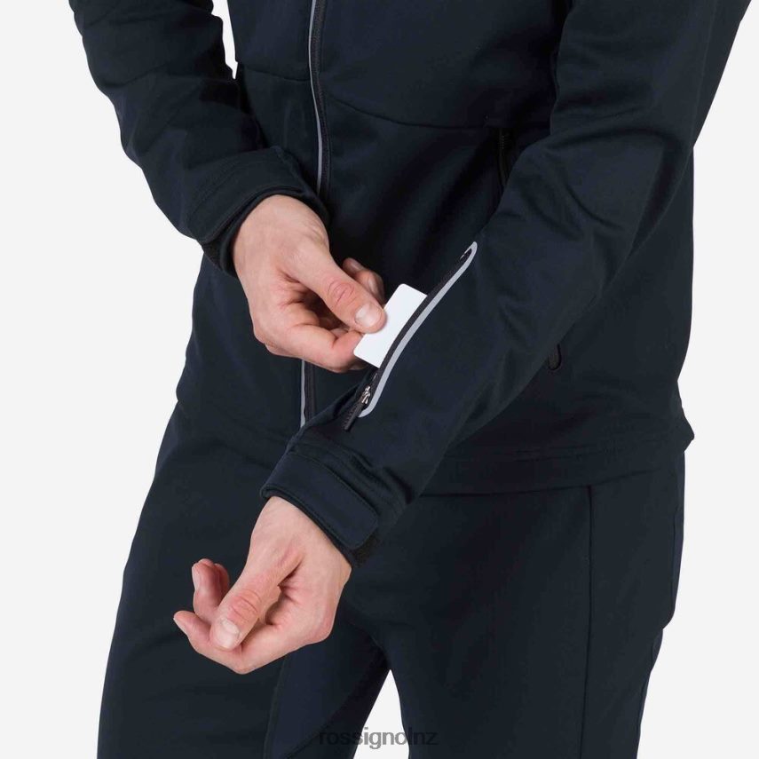 NZ Rossignol Men Soft Shell Jacket Black F222Z2329 Tops