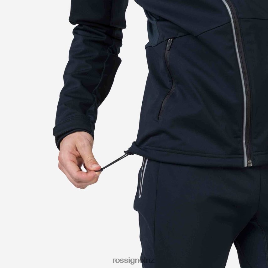 NZ Rossignol Men Soft Shell Jacket Black F222Z2329 Tops