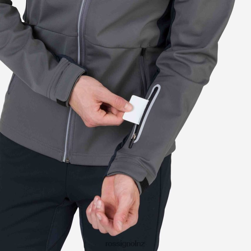 NZ Rossignol Men Soft Shell Jacket Onyxgrey F222Z2516 Tops