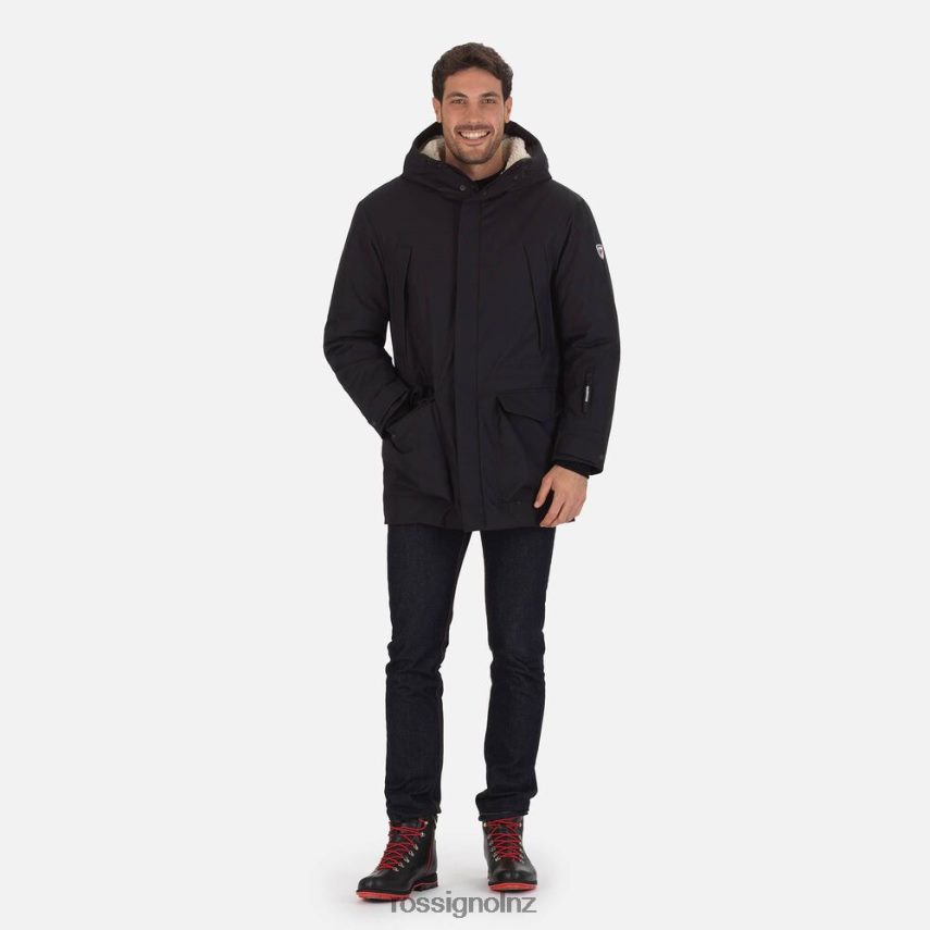 NZ Rossignol Men Parka Jacket Black F222Z2289 Tops