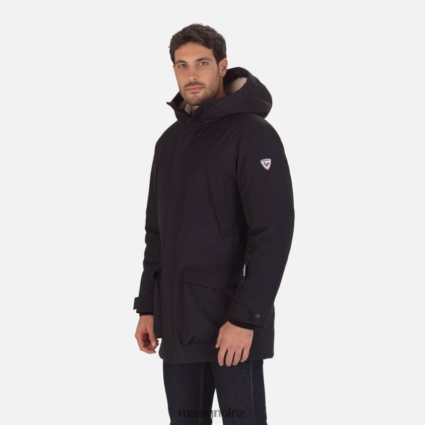 NZ Rossignol Men Parka Jacket Black F222Z2289 Tops