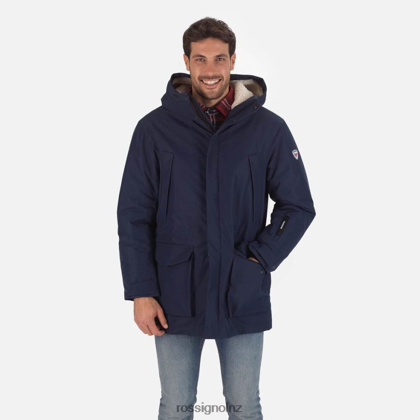 NZ Rossignol Men Parka Jacket Darknavy F222Z2524 Tops