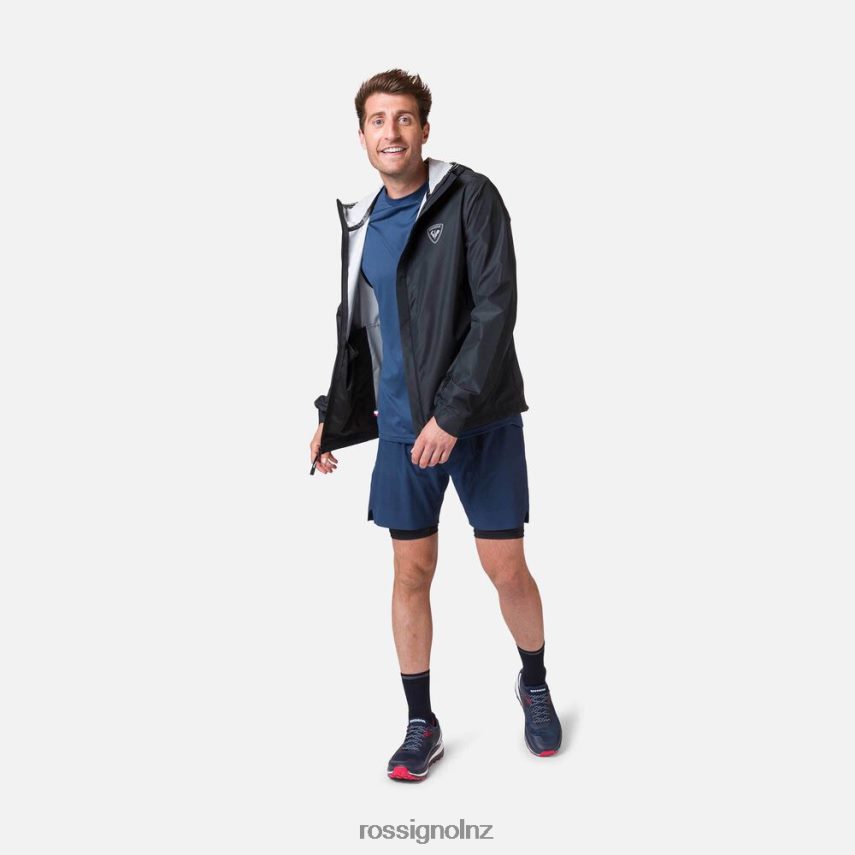 NZ Rossignol Men Active Rain Jacket Black F222Z2264 Tops