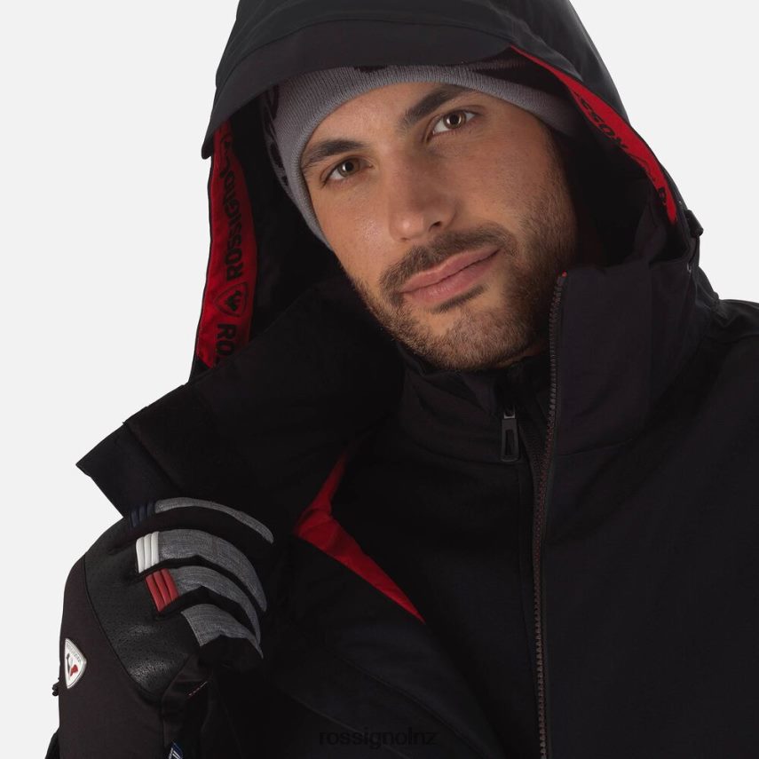 NZ Rossignol Men Aerial Ski Jacket Black F222Z2654 Tops