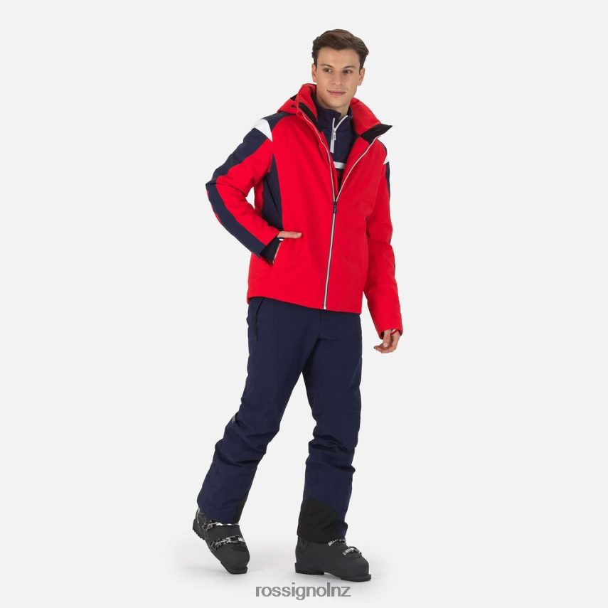 NZ Rossignol Men Aerial Ski Jacket Sportsred F222Z2678 Tops