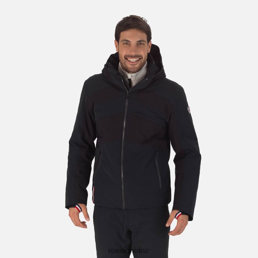NZ Rossignol Men React Merino Ski Jacket Black F222Z2599 Tops