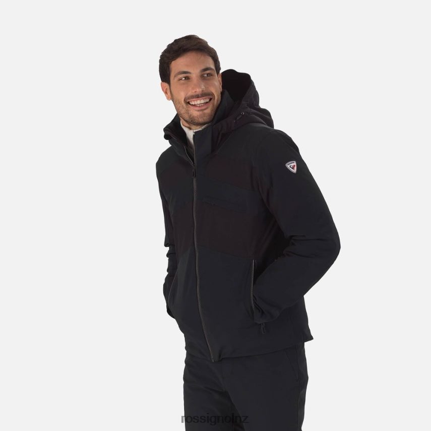 NZ Rossignol Men React Merino Ski Jacket Black F222Z2599 Tops