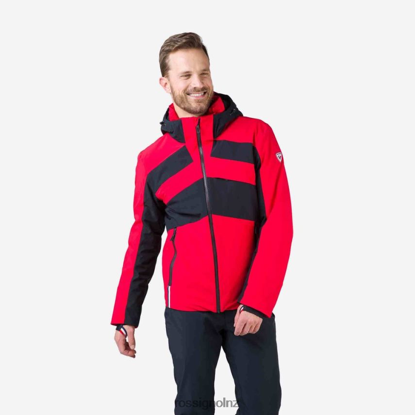 NZ Rossignol Men React Merino Ski Jacket Sportsred F222Z2592 Tops