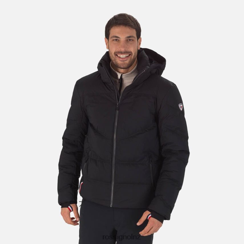 NZ Rossignol Men Signature Merino Down Ski Jacket Black F222Z2409 Tops