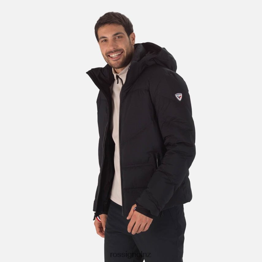 NZ Rossignol Men Signature Merino Down Ski Jacket Black F222Z2409 Tops