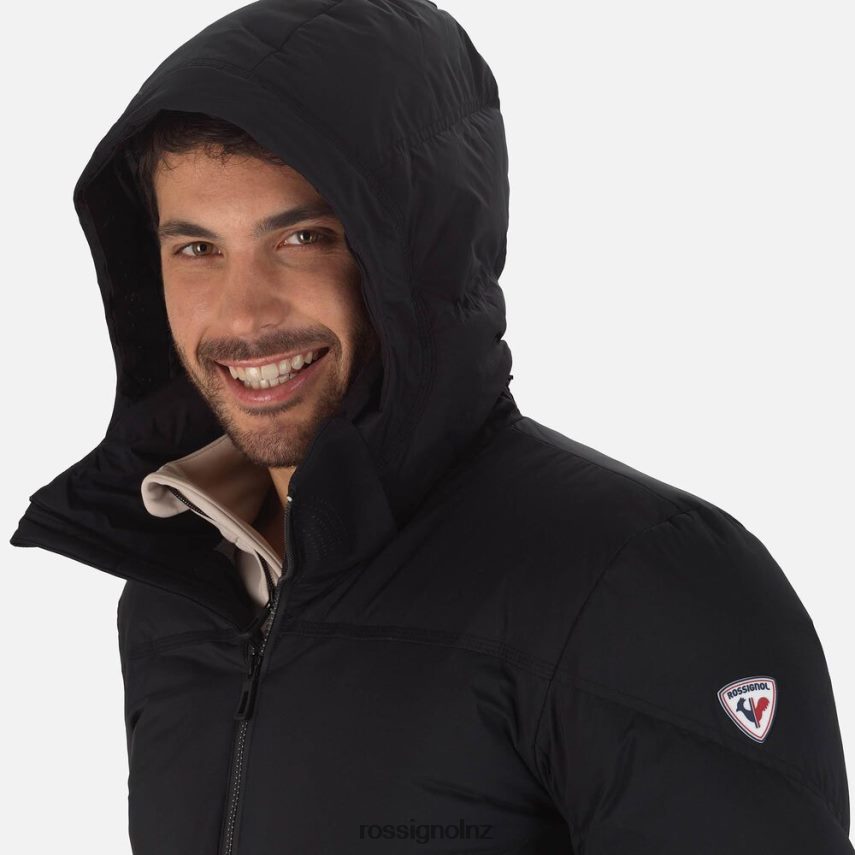 NZ Rossignol Men Signature Merino Down Ski Jacket Black F222Z2409 Tops