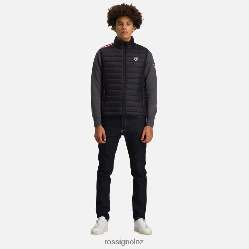 NZ Rossignol Men Insulated Vest 180Gr Black F222Z2578 Tops