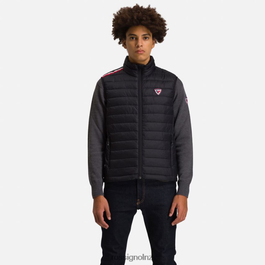 NZ Rossignol Men Insulated Vest 180Gr Black F222Z2578 Tops