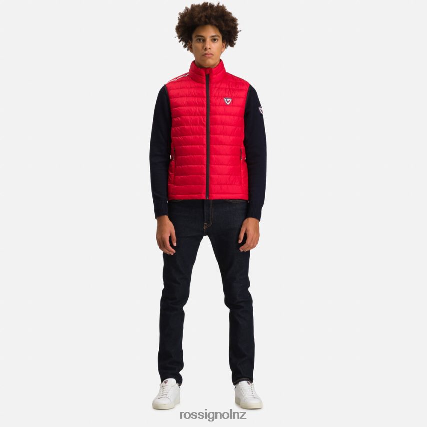 NZ Rossignol Men Insulated Vest 180Gr Carmin F222Z2500 Tops