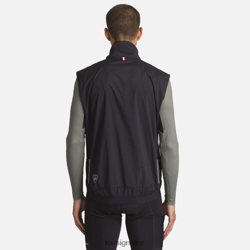 NZ Rossignol Men Lightweight Breathable Vest Black F222Z2408 Tops