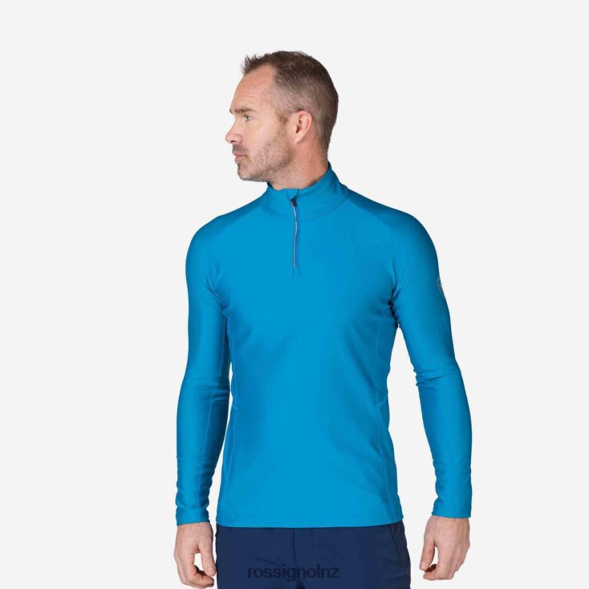 NZ Rossignol Men Classique Half-Zip Baselayer Top Ethylblue F222Z2475 Tops