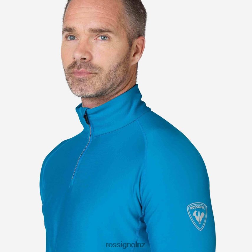 NZ Rossignol Men Classique Half-Zip Baselayer Top Ethylblue F222Z2475 Tops