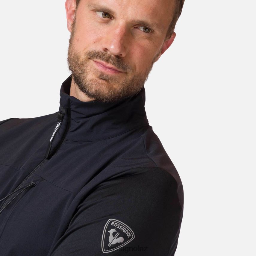 NZ Rossignol Men 1/2 Zip Midlayer Black F222Z2127 Tops