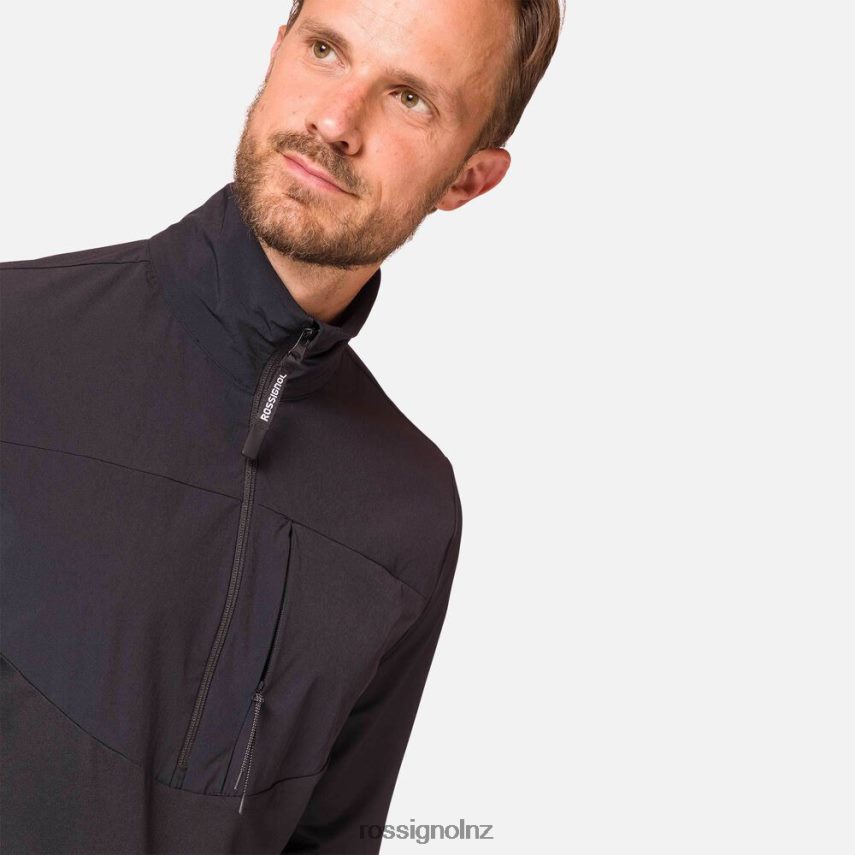 NZ Rossignol Men 1/2 Zip Midlayer Black F222Z2127 Tops