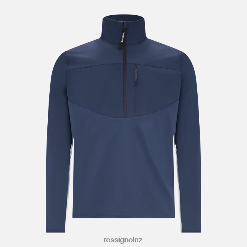 NZ Rossignol Men 1/2 Zip Midlayer Dark Navy F222Z2157 Tops