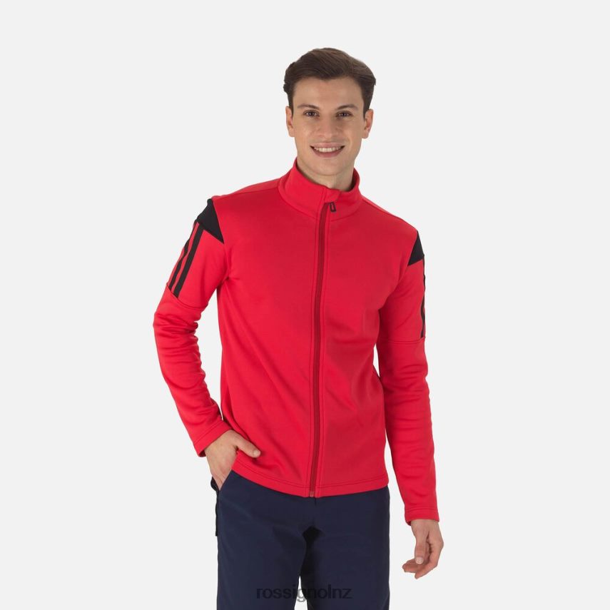 NZ Rossignol Men Aerial Full-Zip Midlayer Sportsred F222Z2538 Tops