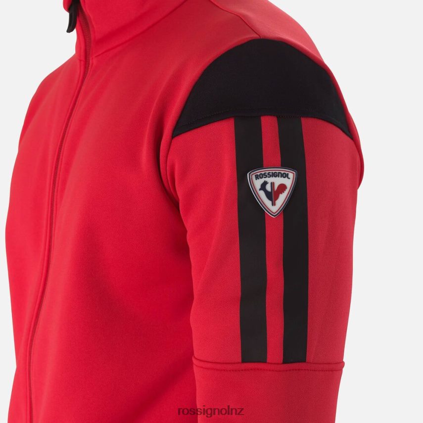 NZ Rossignol Men Aerial Full-Zip Midlayer Sportsred F222Z2538 Tops