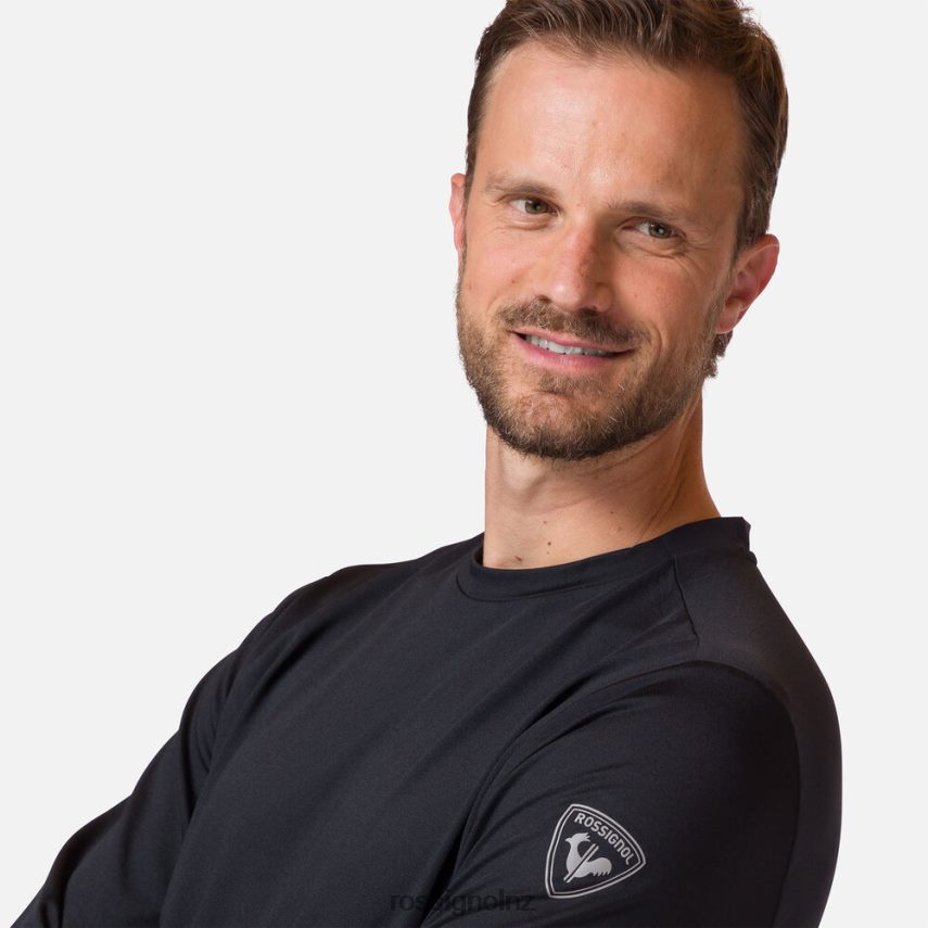 NZ Rossignol Men Lightweight Midlayer Black F222Z2401 Tops