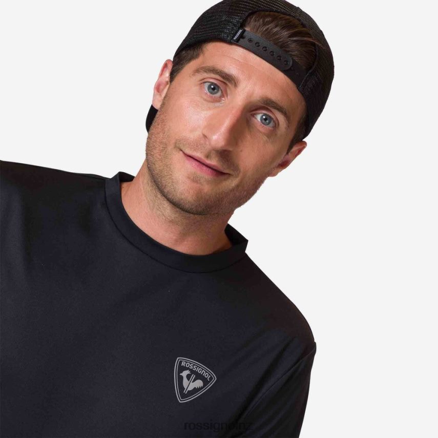 NZ Rossignol Men Active Tee Black F222Z2283 Tops