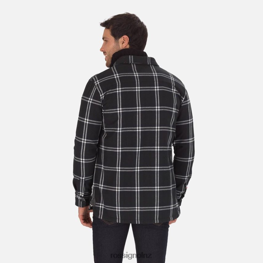 NZ Rossignol Men Flannel Shirt Black F222Z2240 Tops