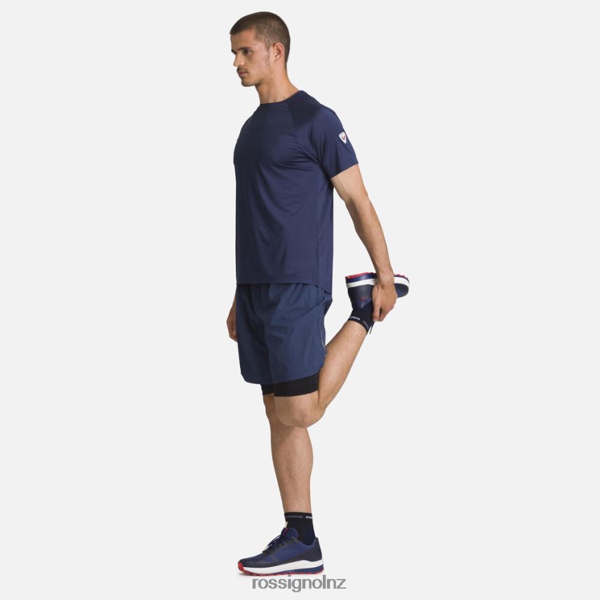 NZ Rossignol Men Lightweight Breathable Tee Darknavy F222Z2140 Tops