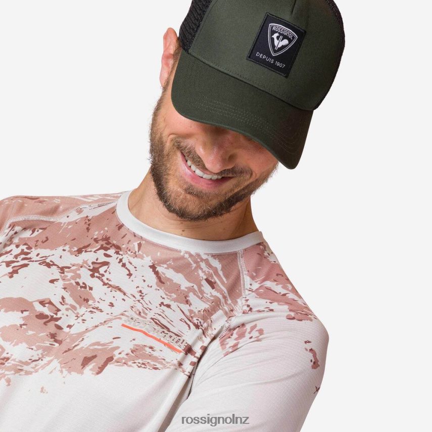 NZ Rossignol Men Lightweight Tee Khakiweb F222Z2390 Tops