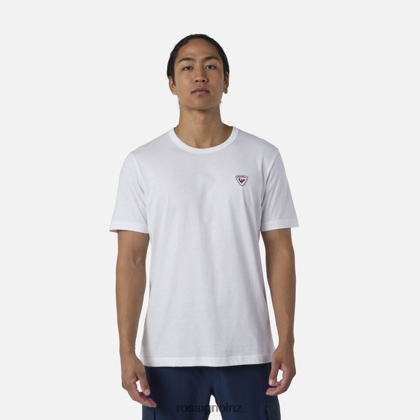 NZ Rossignol Men Logo Plain Tee White F222Z240 Tops