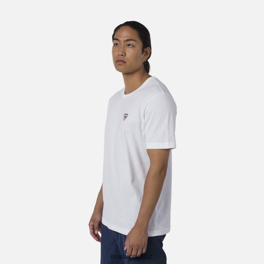 NZ Rossignol Men Logo Plain Tee White F222Z240 Tops