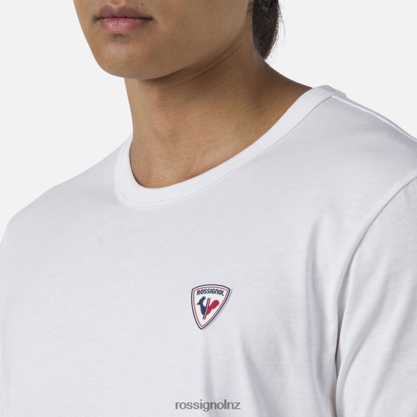 NZ Rossignol Men Logo Plain Tee White F222Z240 Tops