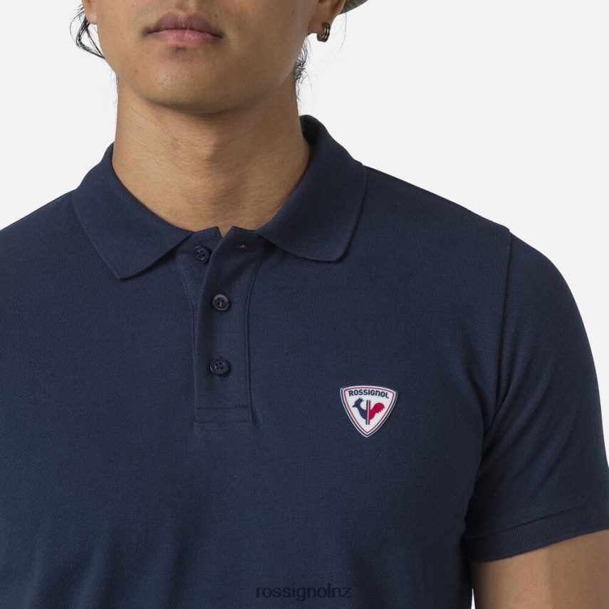 NZ Rossignol Men Logo Polo Darknavy F222Z2290 Tops