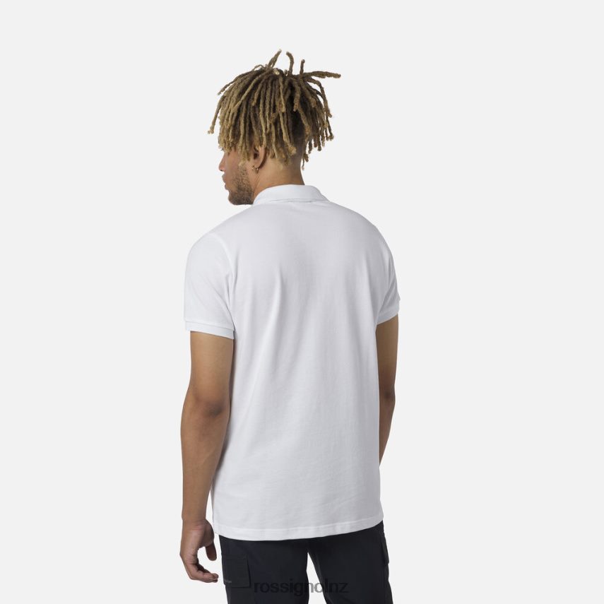 NZ Rossignol Men Logo Polo White F222Z220 Tops